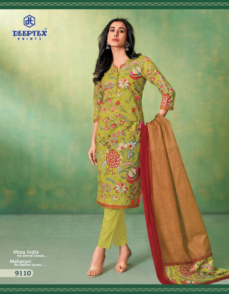  Miss India Vol 91 By Deeptex Cotton Printed Dress Material Wholesale Shop In Surat